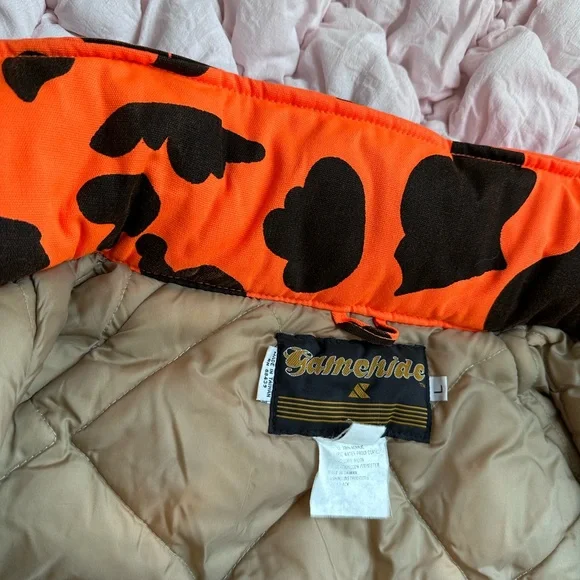 Vintage Gamehide Blaze Orange Hunting Jacket Men’s Large Camo